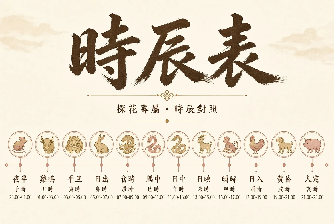 探花时辰表整理状态
